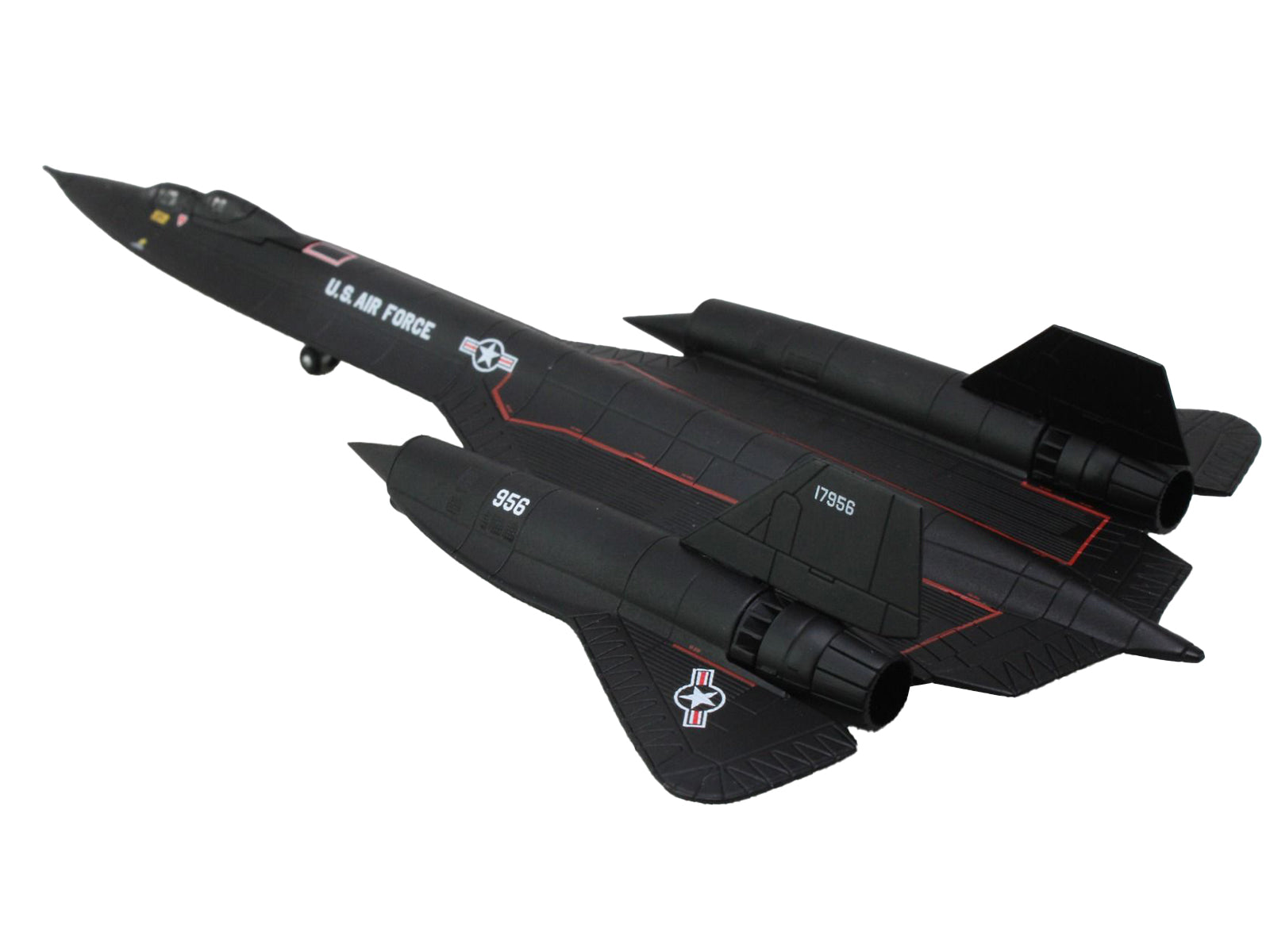 Lockheed SR-71B Blackbird Stealth Aircraft "9th Strategic Reconnaissance Wing Beale Air Base Gumby" United States Air Force 1/200 Diecast Model Airplane by Herpa - image 3