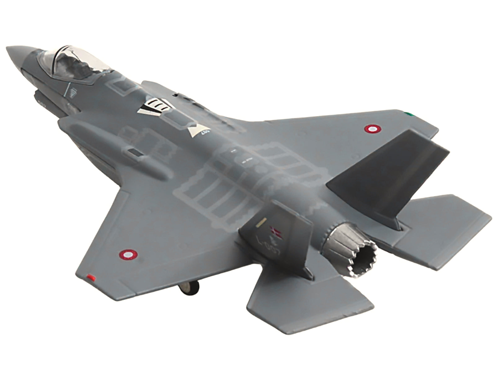 Lockheed Martin F-35A Lightning II Aircraft "Eskadrille 727 Skrydstrup Air Base" (L-007) Royal Danish Air Force 1/200 Diecast Model by Herpa - image 4