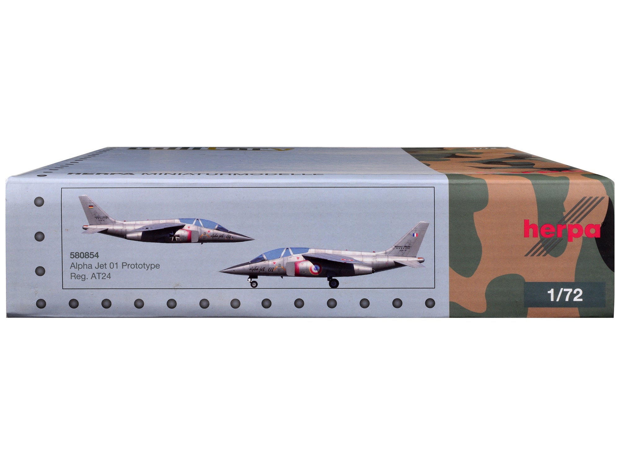Dassault Alpha Jet Aircraft "01 Prototype" Registration AT24 "Military" Series 1/72 Diecast Model Airplane by Herpa - image 3