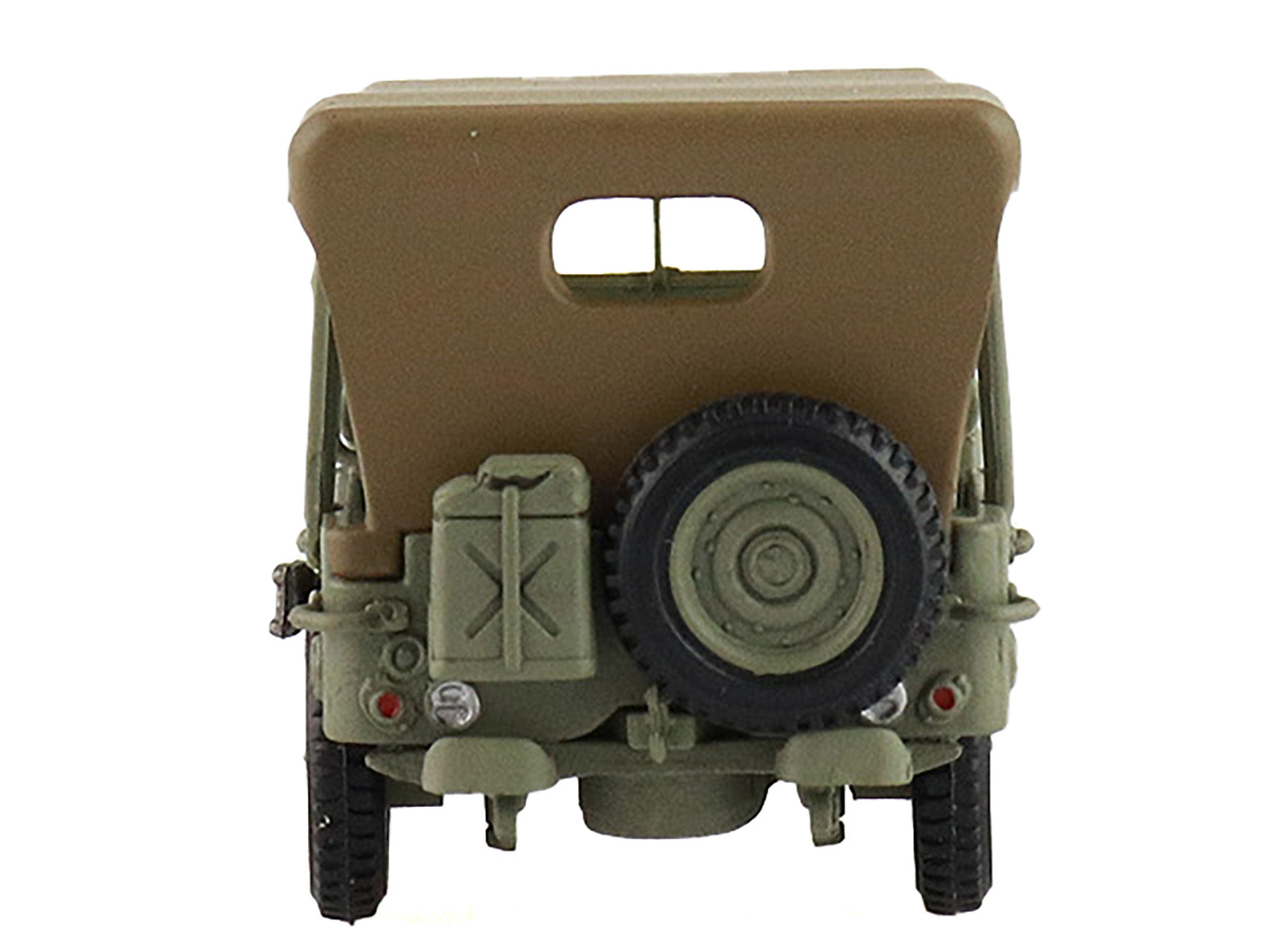 U.S. 1/4 ton Military Vehicle Olive Drab "Gen. Douglas MacArthur Leyte WWII" (1945) United States Army "Ground Power Series" 1/72 Diecast Model by Hobby Master - image 4