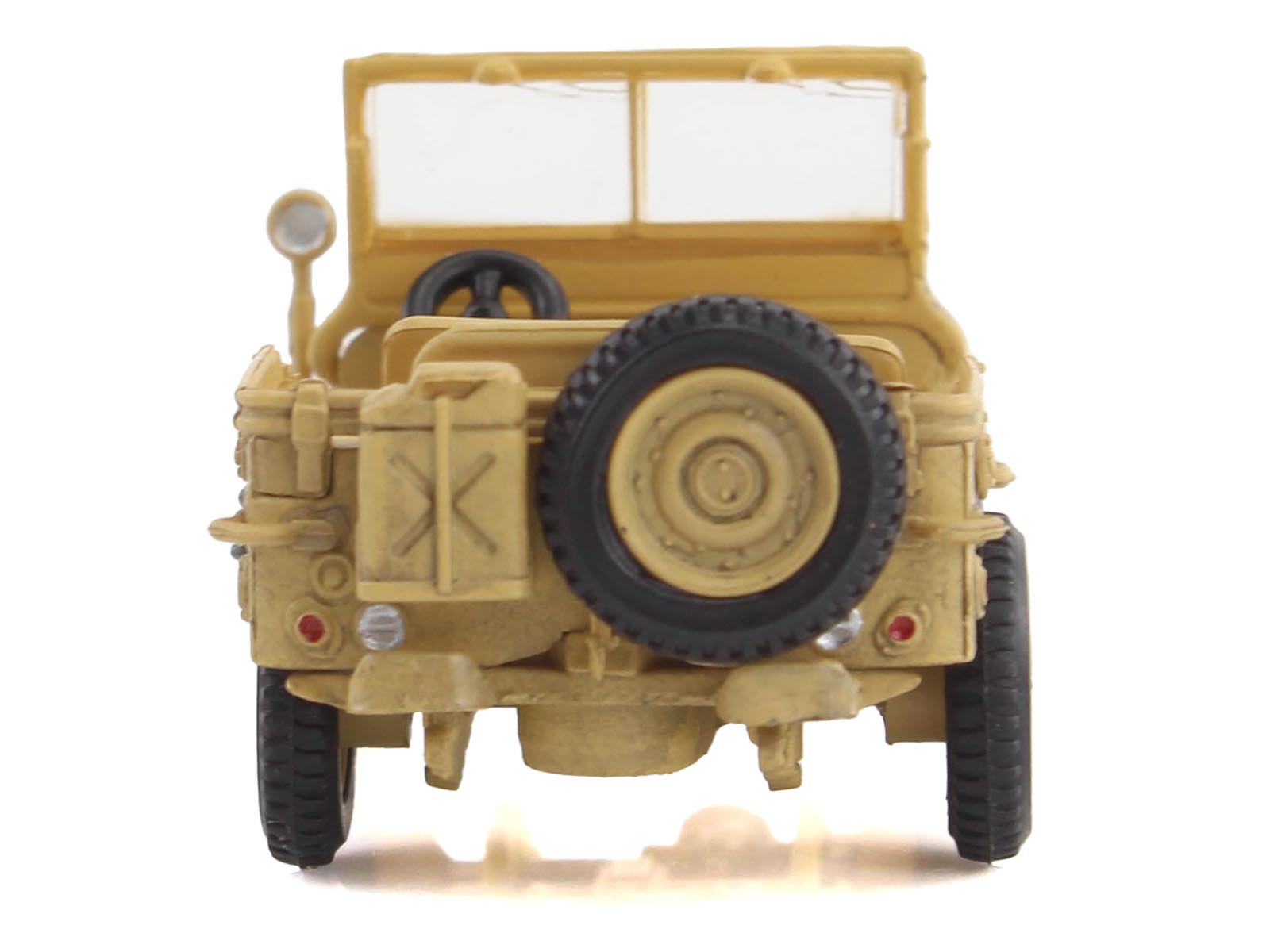 U.S. 1/4 ton Military Vehicle Desert Sand "British 8th Army Gen. Bernard Montgomery Sicily" (1943) Royal Army "Ground Power Series" 1/72 Diecast Model by Hobby Master - image 4