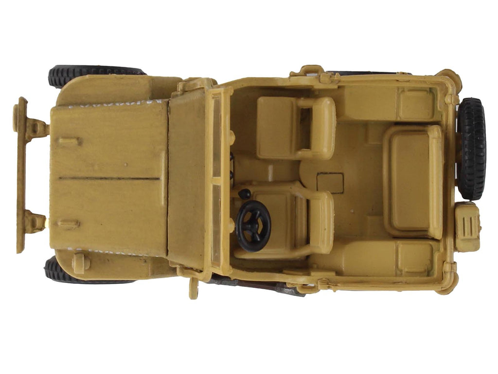 U.S. 1/4 ton Military Vehicle Desert Sand "British 8th Army Gen. Bernard Montgomery Sicily" (1943) Royal Army "Ground Power Series" 1/72 Diecast Model by Hobby Master - image 5