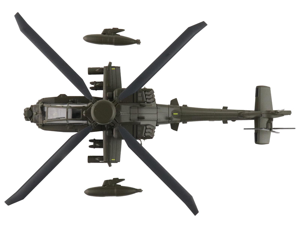 Boeing AH-64E Apache Echo Attack Helicopter "ZM714 Middle Wallop" (2022) British Army "Air Power Series" 1/72 Diecast Model by Hobby Master - image 4