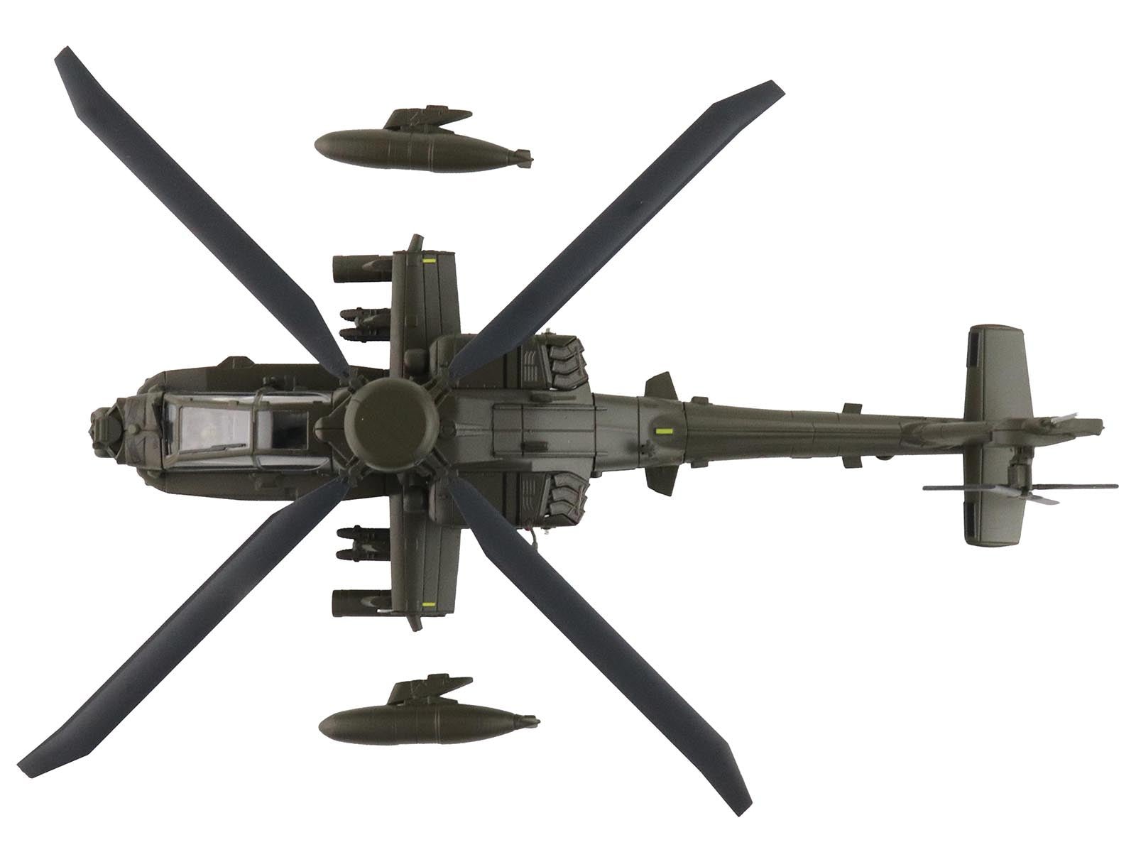 Boeing AH-64E Apache Echo Attack Helicopter "ZM714 Middle Wallop" (2022) British Army "Air Power Series" 1/72 Diecast Model by Hobby Master - image 4