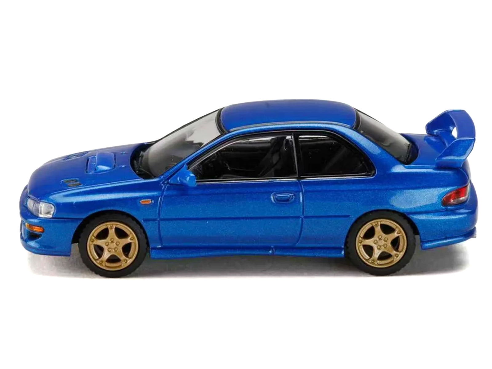 Subaru Impreza WRX Type R Sti Version V RHD (Right Hand Drive) Sonic Blue Mica "JDM64" Series 1/64 Diecast Model Car by Hobby Japan
