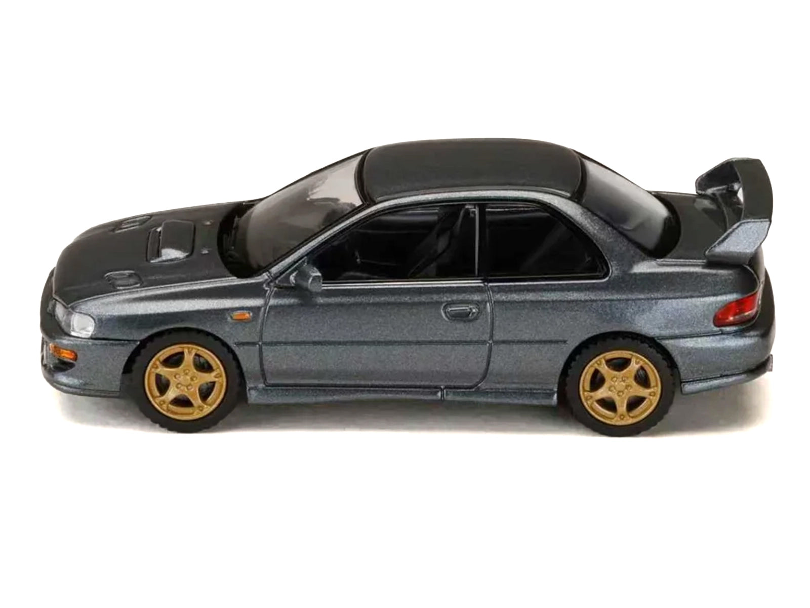 Subaru Impreza WRX Type R Sti Version V RHD (Right Hand Drive) Cool Gray Metallic "JDM64" Series 1/64 Diecast Model Car by Hobby Japan