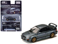 Subaru Impreza WRX Type R Sti Version V RHD (Right Hand Drive) Cool Gray Metallic "JDM64" Series 1/64 Diecast Model Car by Hobby Japan