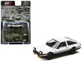 Toyota Sprinter Trueno AE86 "Initial D" Takumi vs. Takeshi Diorama Set with Cards 1/64 Diecast Model by Hobby Japan