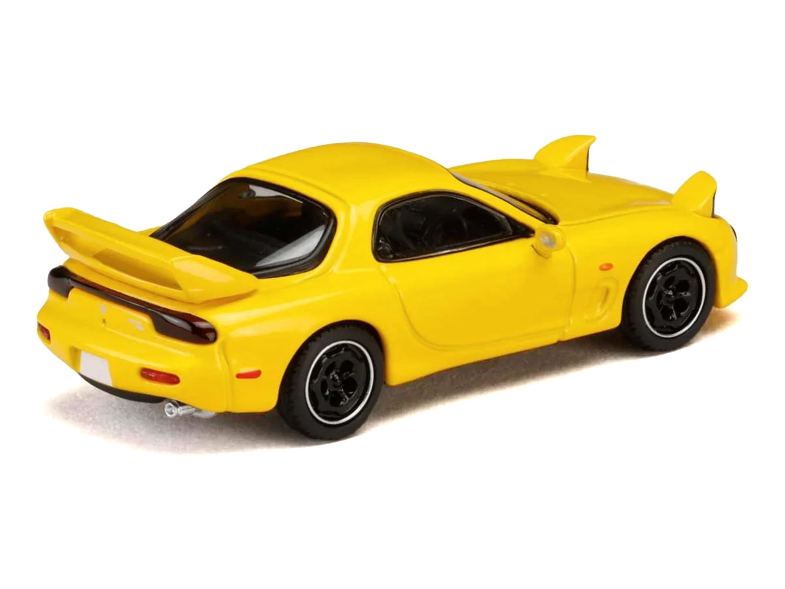 Mazda RX-7 (FD3S) RHD (Right Hand Drive) Yellow "Initial D" (1995-2013) Manga "Diorama Set Series" 1/64 Diecast Model Car by Hobby Japan - image 3