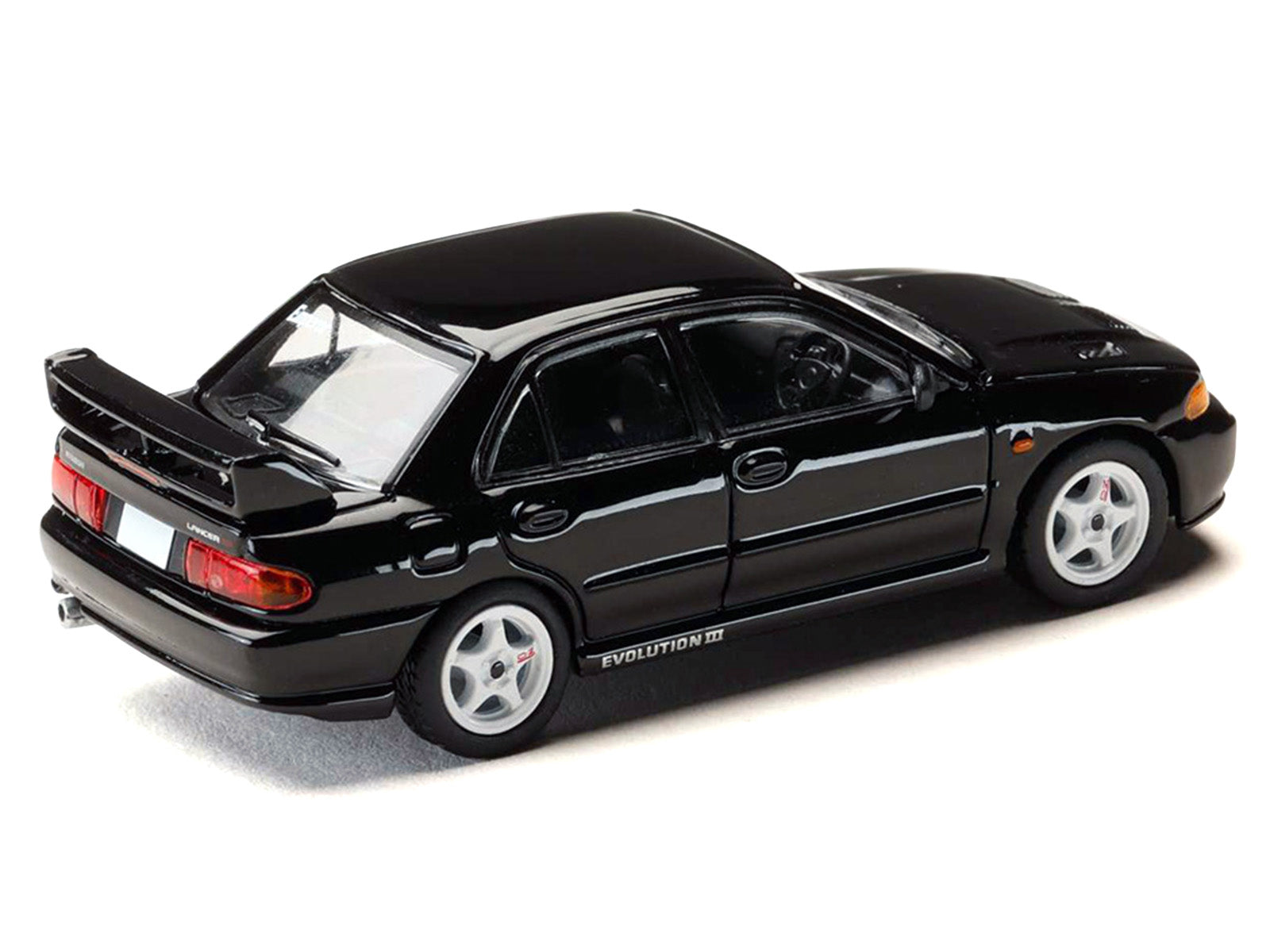Mitsubishi Lancer RS Evolution III RHD (Right Hand Drive) Black "Initial D" (1995-2013) Manga "Diorama Set Series" 1/64 Diecast Model car by Hobby Japan - image 3