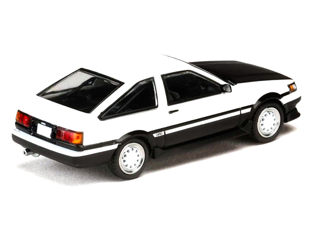 Toyota Corolla Levin (AE86) RHD (Right Hand Drive) White with Carbon Hood "Initial D" (1995-2013) Manga "Diorama Set Series" 1/64 Diecast Model Car by Hobby Japan - image 2