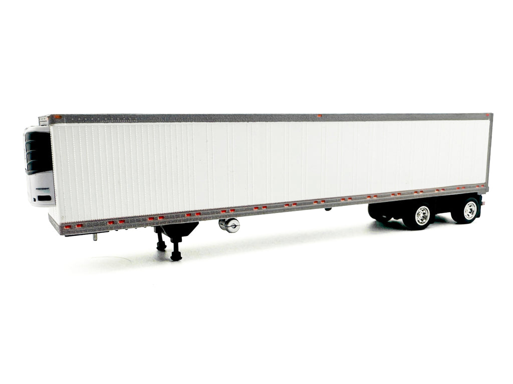 53' Spread Axle Refrigerated Trailer White 1/87 (HO) Plastic Model Car by HO Logistics - image 2
