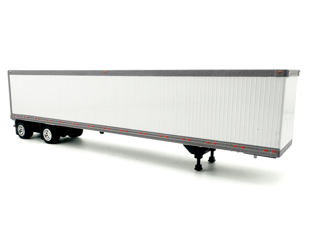 53' Spread Axle Dry Van Trailer White 1/87 (HO) Plastic Model Car by HO Logistics - image 2