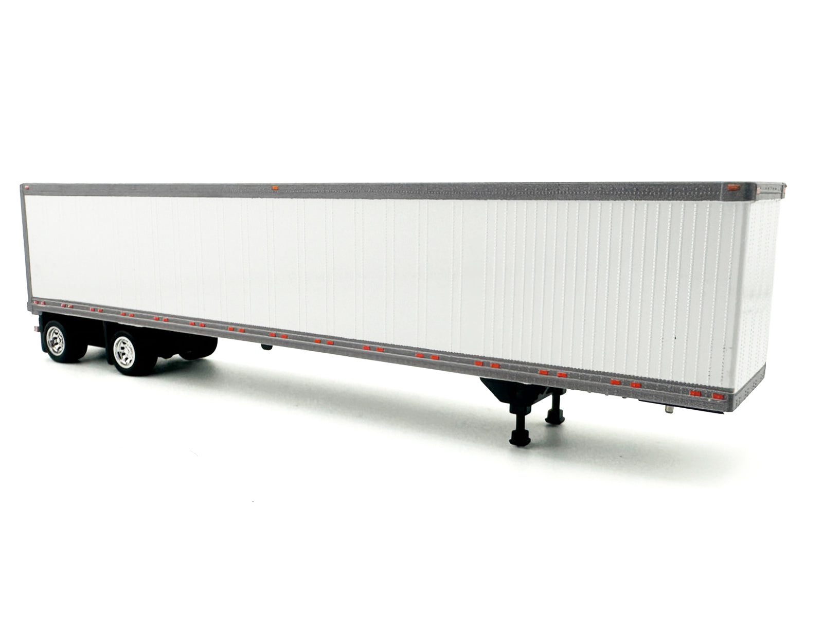 53' Spread Axle Dry Van Trailer White 1/87 (HO) Plastic Model Car by HO Logistics - image 2