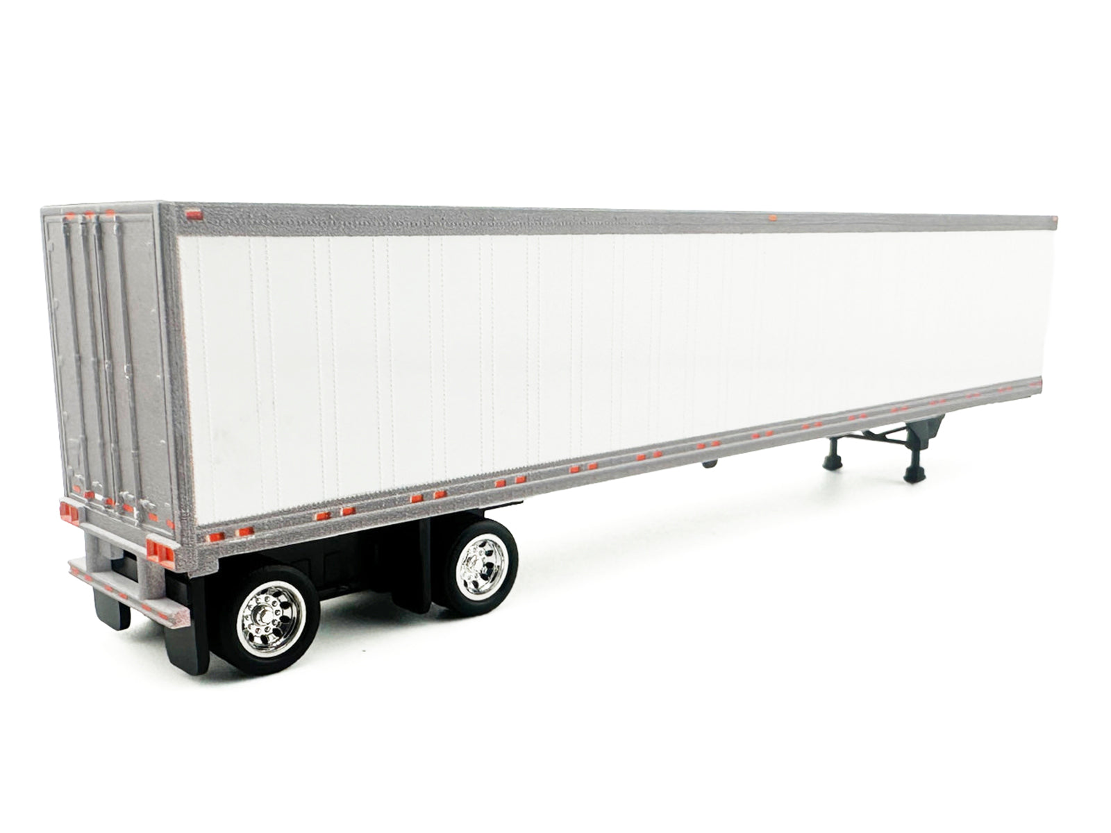 53' Spread Axle Dry Van Trailer White 1/87 (HO) Plastic Model Car by HO Logistics - image 3