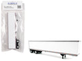 53' Spread Axle Dry Van Trailer White 1/87 (HO) Plastic Model Car by HO Logistics