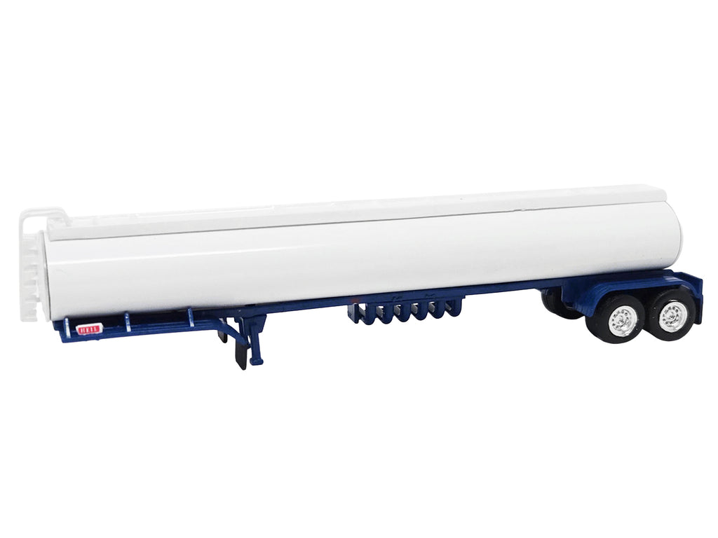 Tanker Trailer White and Blue 1/87 (HO) Scale Plastic Model by HO Logistics - image 2