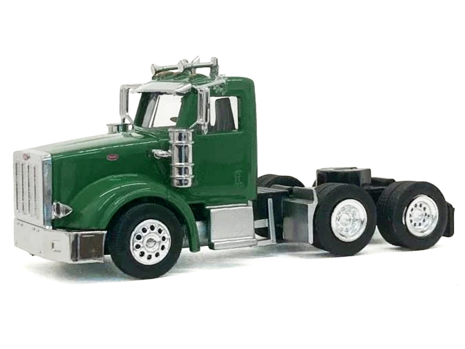 Peterbilt 367 Day Cab Green 1/87 (HO) Scale Plastic Model Car by HO Logistics - image 2