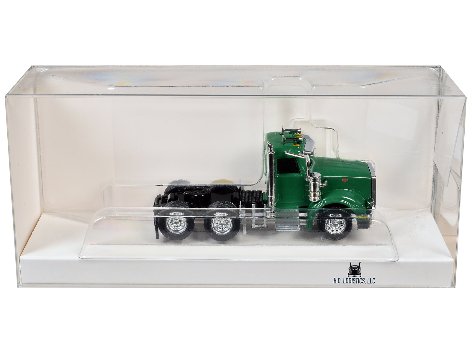 Peterbilt 367 Day Cab Green 1/87 (HO) Scale Plastic Model Car by HO Logistics - image 3