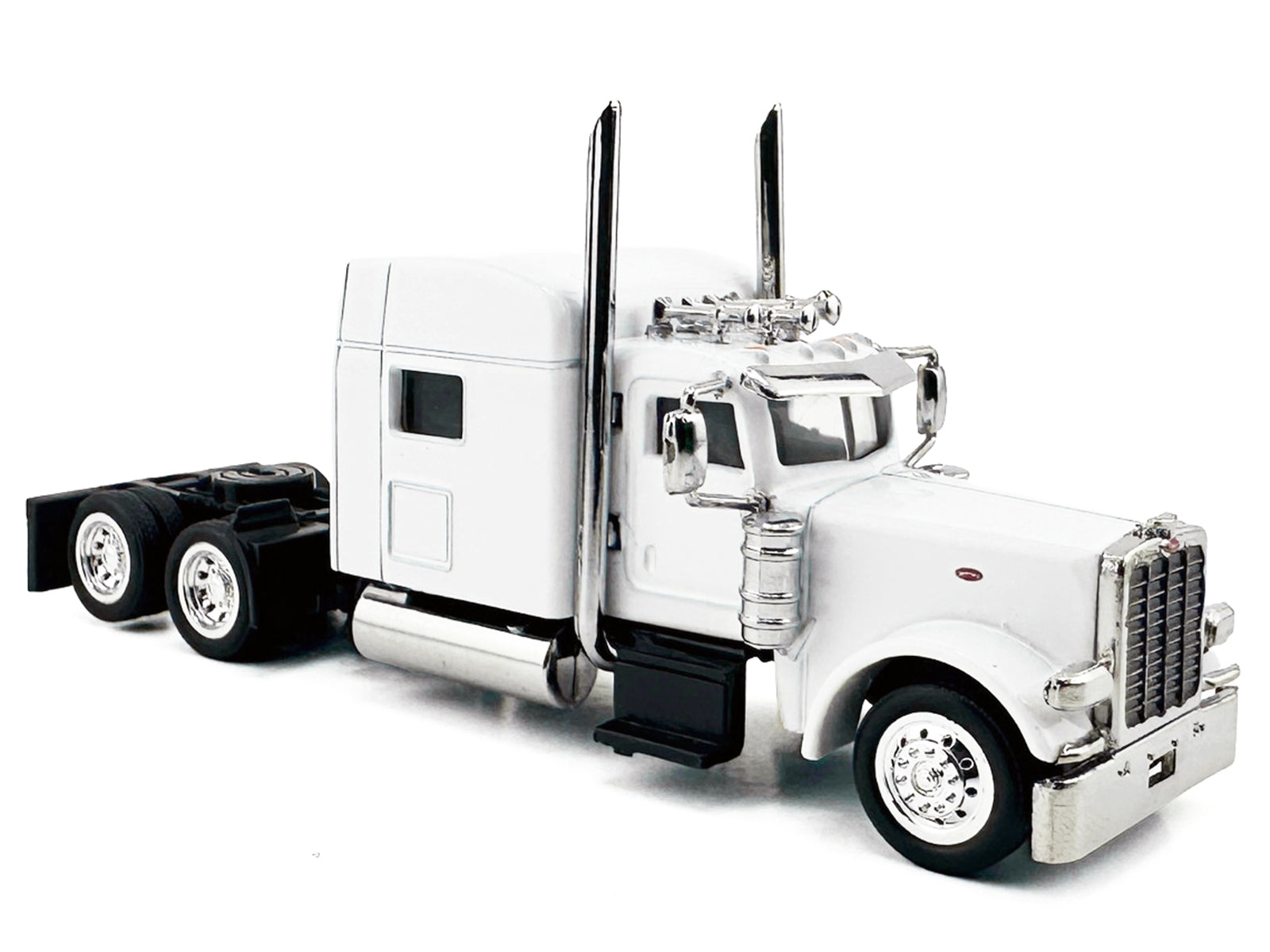 Peterbilt 389 Truck Tractor with Sleeper Cab White 1/87 (HO) Scale Plastic Model Car by HO Logistics - image 3