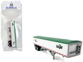 Covered Grain Trailer White with Green Tarp "SunGlo - Cargill" 1/87 (HO) Plastic Model Car by HO Logistics