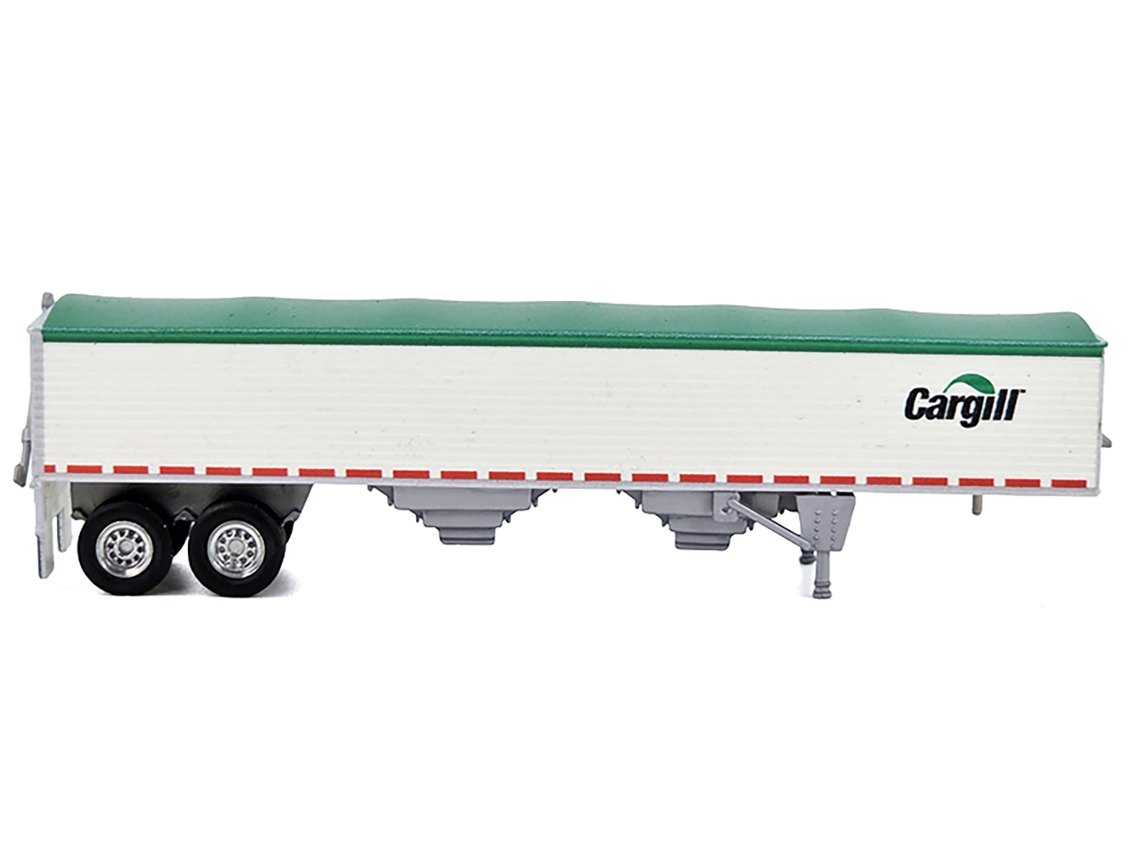 Covered Grain Trailer White with Green Tarp "Cargill" 1/87 (HO) Plastic Model Car by HO Logistics - image 2