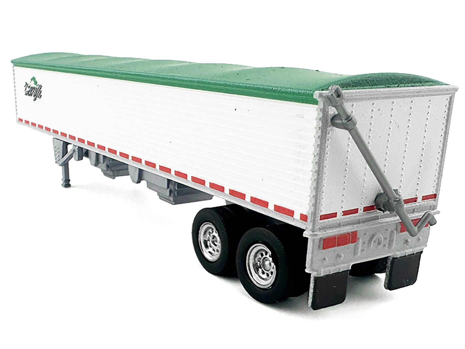 Covered Grain Trailer White with Green Tarp "Cargill" 1/87 (HO) Plastic Model Car by HO Logistics - image 3