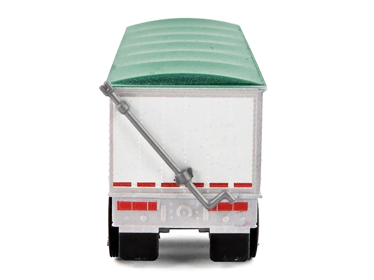 Covered Grain Trailer White with Green Tarp "Cargill" 1/87 (HO) Plastic Model Car by HO Logistics - image 5