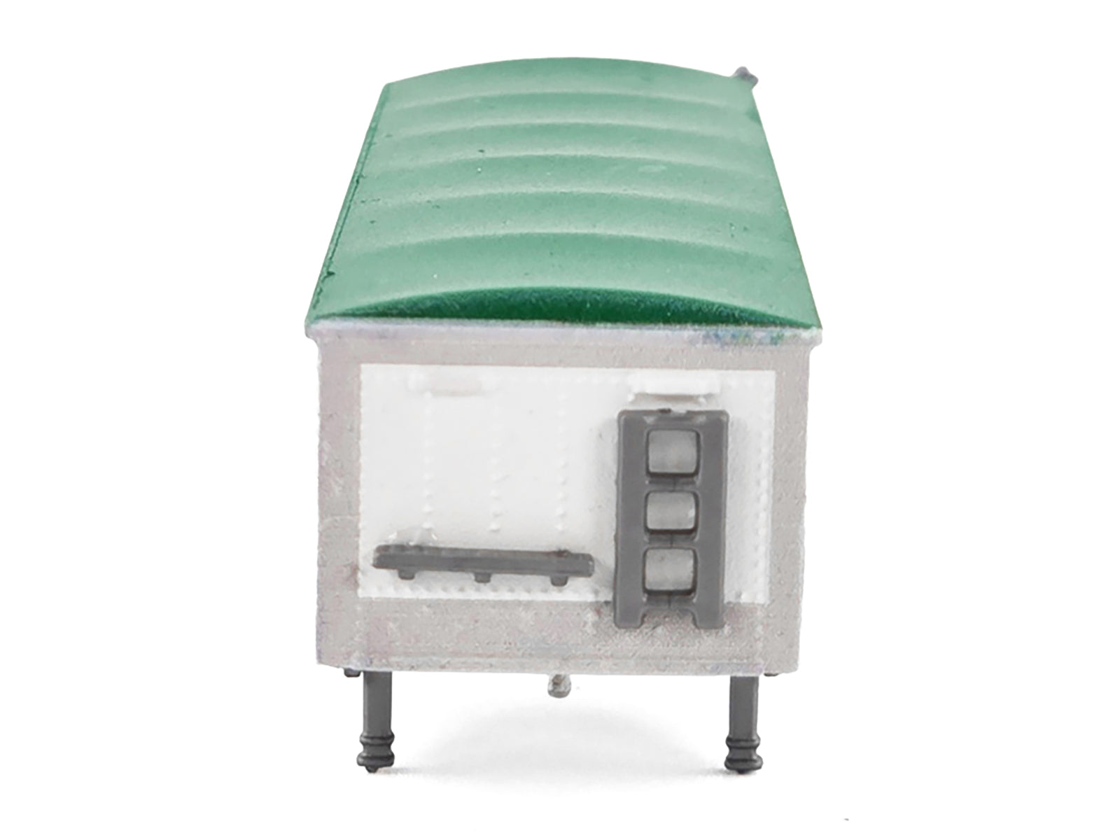Covered Grain Trailer White with Green Tarp 1/87 (HO) Plastic Model Car by HO Logistics - image 4