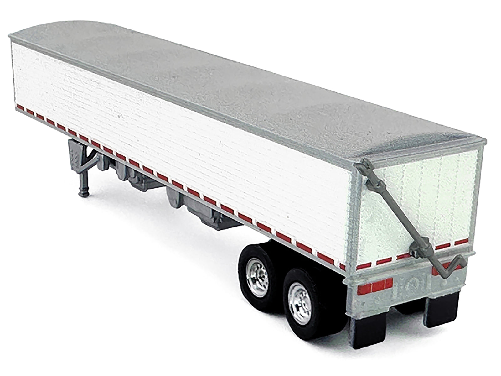Covered Grain Trailer White with Silver Tarp 1/87 (HO) Plastic Model Car by HO Logistics - image 3