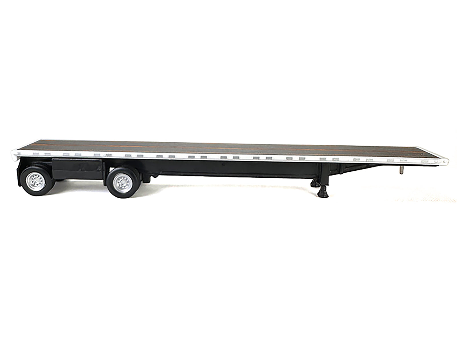 High Boy Spread Axle Flatbed Trailer White 1/87 (HO) Plastic Model Car by HO Logistics - image 3