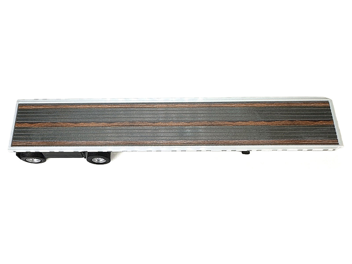High Boy Spread Axle Flatbed Trailer White 1/87 (HO) Plastic Model Car by HO Logistics - image 2
