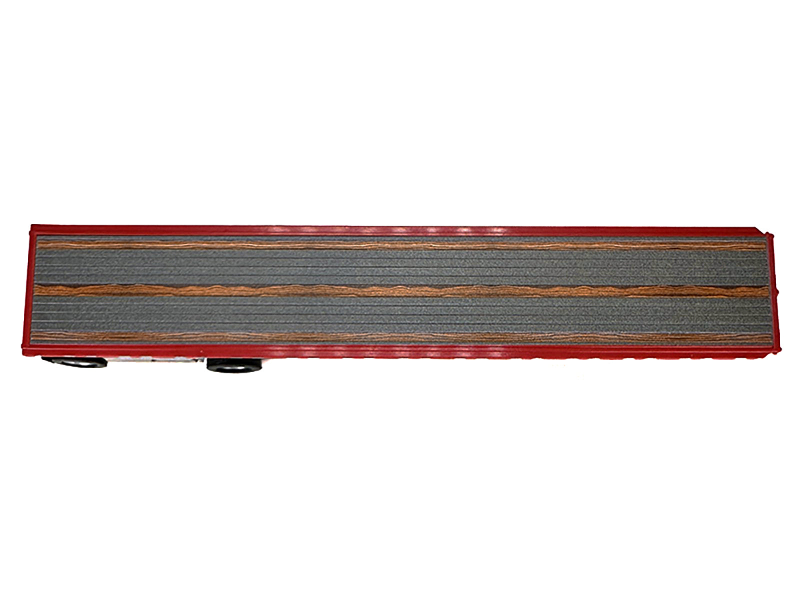High Boy Spread Axle Flatbed Trailer Red 1/87 (HO) Plastic Model Car by HO Logistics - image 2