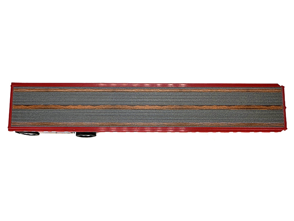 High Boy Spread Axle Flatbed Trailer Red 1/87 (HO) Plastic Model Car by HO Logistics