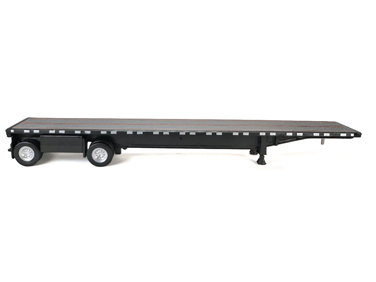 High Boy Spread Axle Flatbed Trailer Black 1/87 (HO) Plastic Model Car by HO Logistics - image 3
