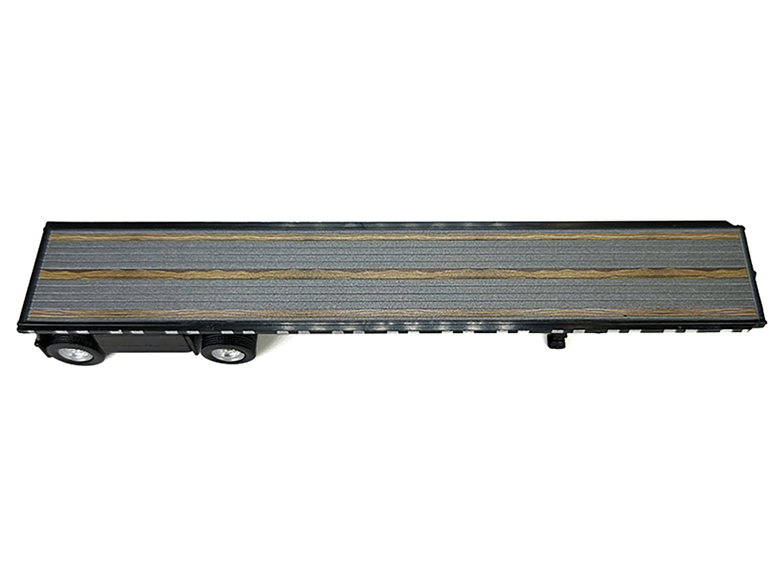 High Boy Spread Axle Flatbed Trailer Black 1/87 (HO) Plastic Model Car by HO Logistics - image 2