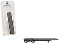 High Boy Spread Axle Flatbed Trailer Black 1/87 (HO) Plastic Model Car by HO Logistics