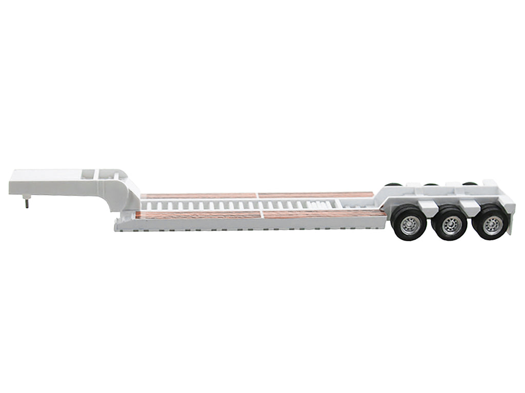 Low Boy Flatbed Trailer White 1/87 (HO) Plastic Model Car by HO Logistics - image 2