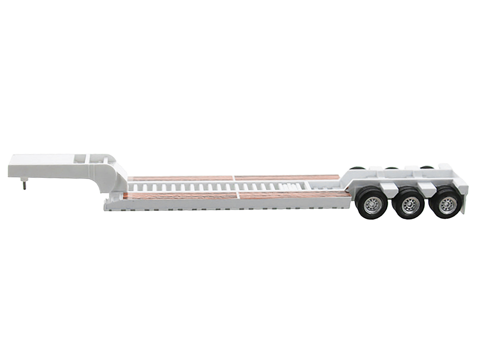 Low Boy Flatbed Trailer White 1/87 (HO) Plastic Model Car by HO Logistics - image 2