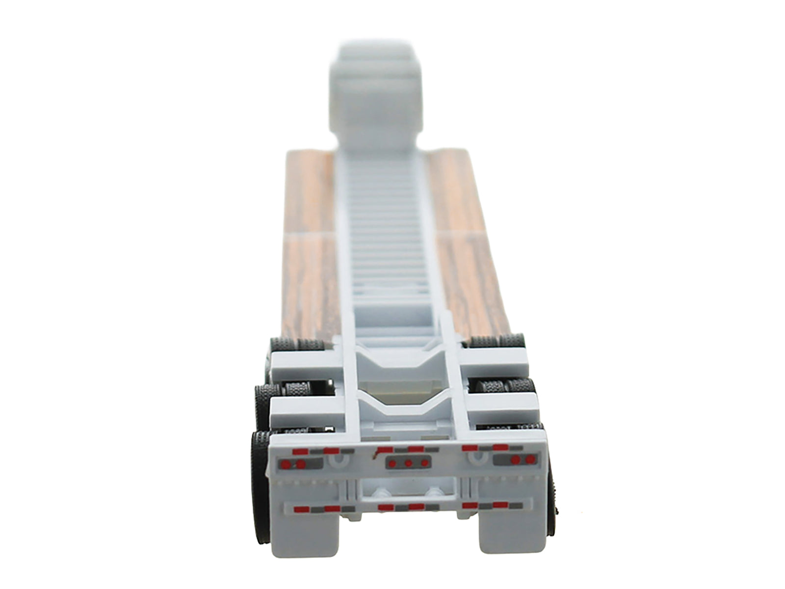 Low Boy Flatbed Trailer White 1/87 (HO) Plastic Model Car by HO Logistics - image 3