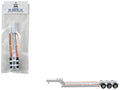 Low Boy Flatbed Trailer White 1/87 (HO) Plastic Model Car by HO Logistics