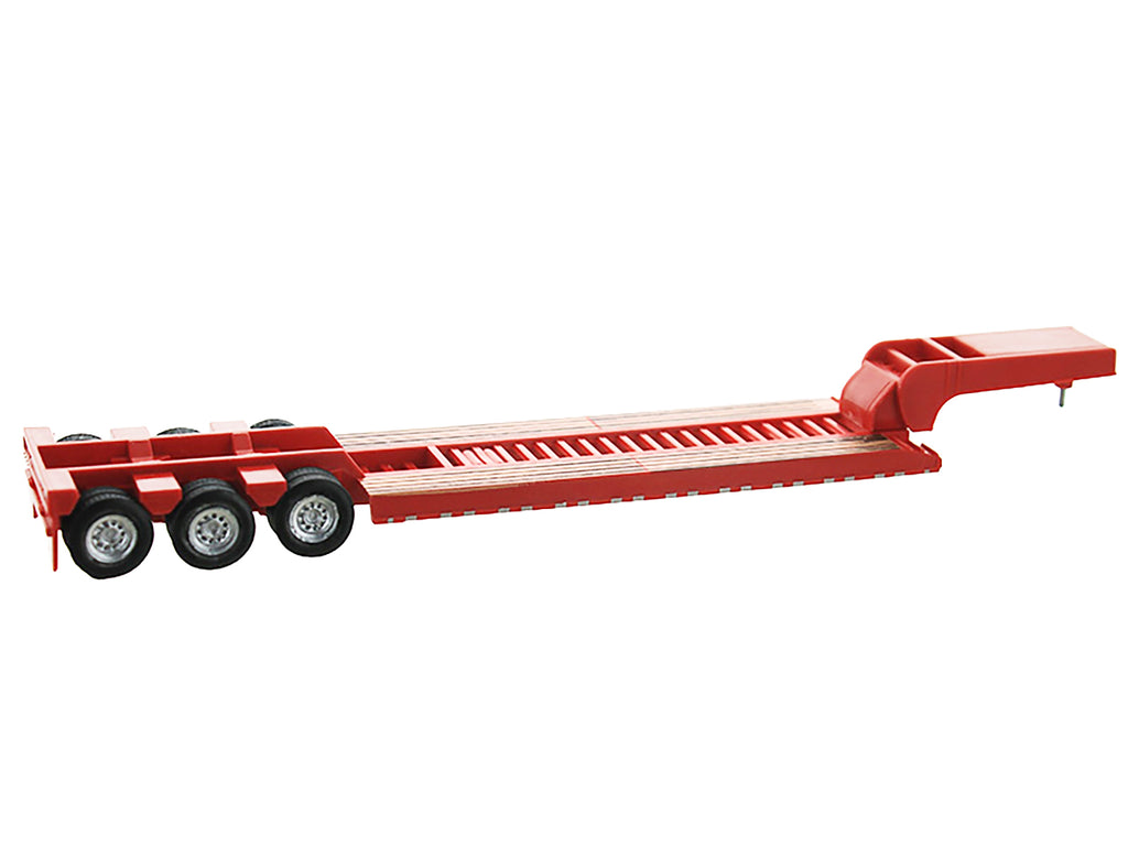 Low Boy Flatbed Trailer Red 1/87 (HO) Plastic Model Car by HO Logistics - image 2