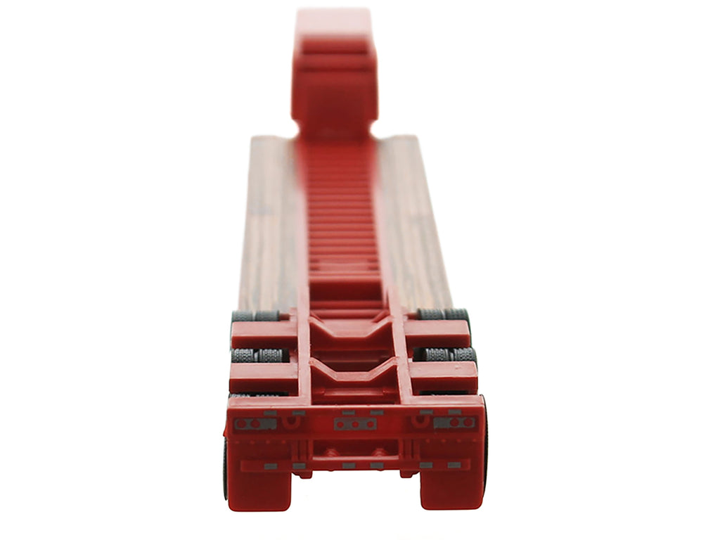 Low Boy Flatbed Trailer Red 1/87 (HO) Plastic Model Car by HO Logistics - image 3