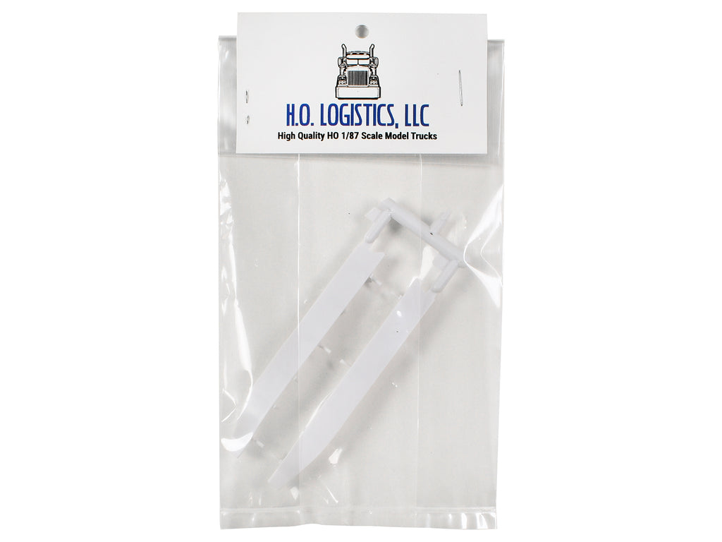 Trailer Wind Skirts for 53' Dry Vans White 1/87 (HO) Plastic Model Car by HO Logistics - image 4