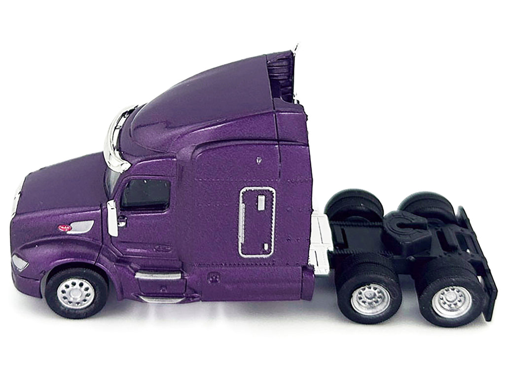Peterbilt 579 Sleeper Cab Purple Metallic 1/87 (HO) Plastic Model Car by HO Logistics - image 3