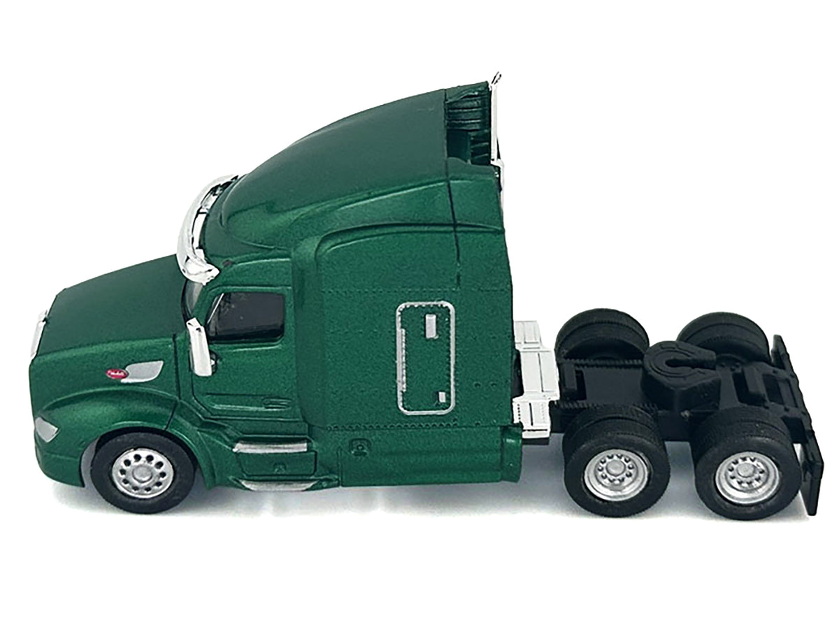 Peterbilt 579 Sleeper Cab Green Metallic 1/87 (HO) Plastic Model Car by HO Logistics - image 3