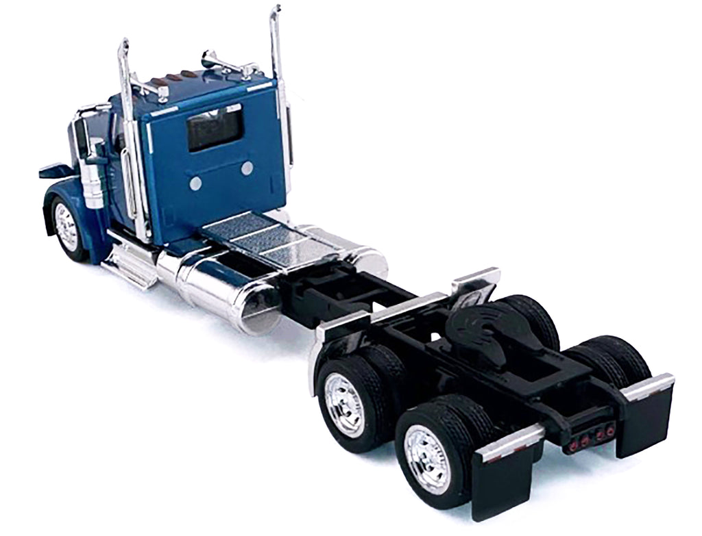 Peterbilt 589 2-Axel Day Cab Blue Metallic 1/87 (HO) Plastic Model Car by HO Logistics - image 3