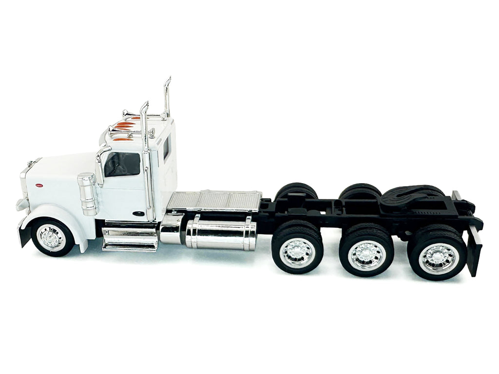 Peterbilt 589 3-Axel Day Cab White 1/87 (HO) Plastic Model Car by HO Logistics - image 3