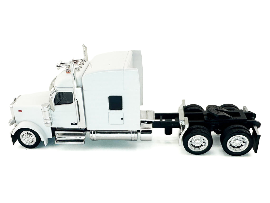 Peterbilt 589 with Stand Up Sleeper Cab White 1/87 (HO) Plastic Model Car by HO Logistics - image 2