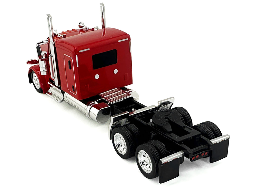 Peterbilt 589 Truck with 72 Inch Sleeper Red 1/87 (HO) Plastic Model Car by HO Logistics - image 3